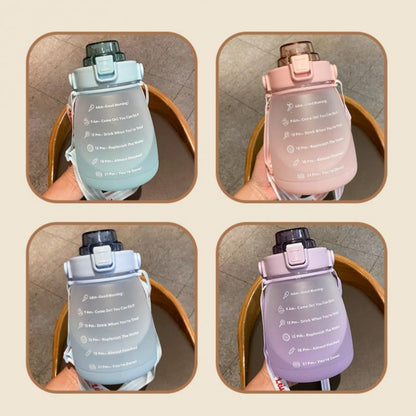 Water Bottle With Straw Strap - Survivors City