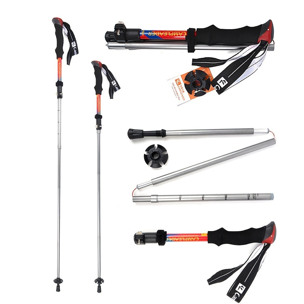 Lightweight 5-section Foldable 7075 Trekking Pole Hiking Pole - Survivors City
