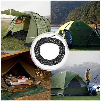 50ft Reflective Nylon Wind Rope Cord; Tent Guyline Paracord Rope For Outdoor Camping - Survivors City