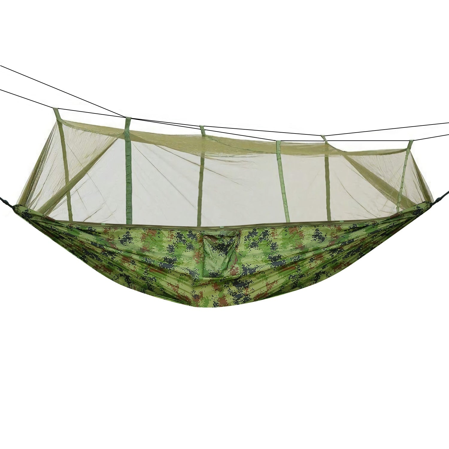 600lbs Load 2 Persons Hammock with Mosquito Net Outdoor Hiking Camping Hommock Portable Nylon Swing Hanging Bed - Survivors City