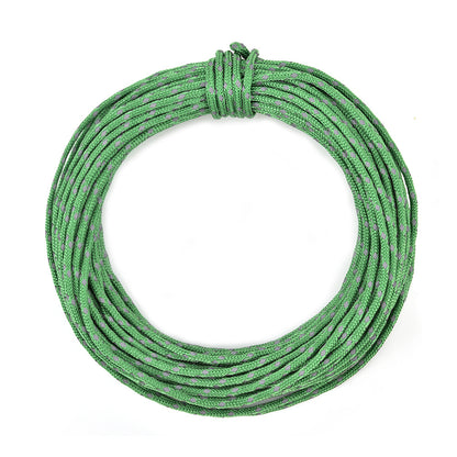 50ft Reflective Nylon Wind Rope Cord; Tent Guyline Paracord Rope For Outdoor Camping - Survivors City