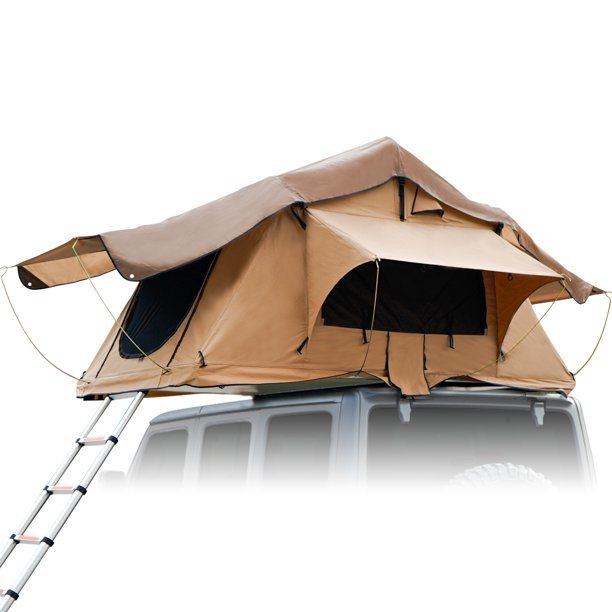 The roof tent with 280TC 2000 waterproof lattice cloth for using as a Camping Necessity A Mobile Home - Survivors City