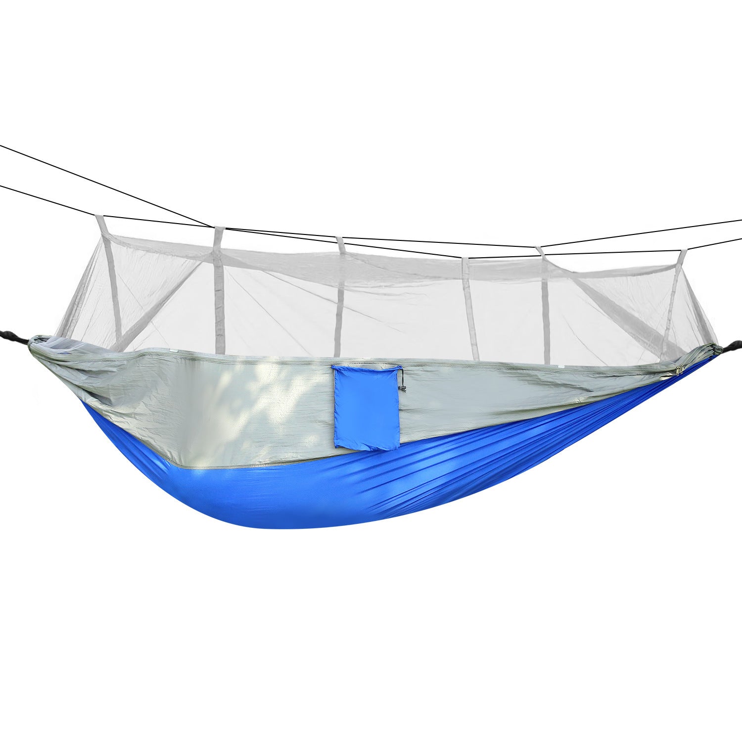 600lbs Load 2 Persons Hammock with Mosquito Net Outdoor Hiking Camping Hommock Portable Nylon Swing Hanging Bed - Survivors City