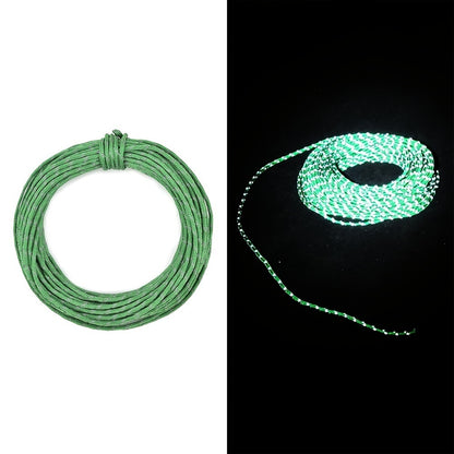 50ft Reflective Nylon Wind Rope Cord; Tent Guyline Paracord Rope For Outdoor Camping - Survivors City