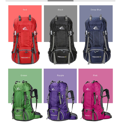 60L Outdoor Backpack Camping Bag with Rain Cover - Survivors City