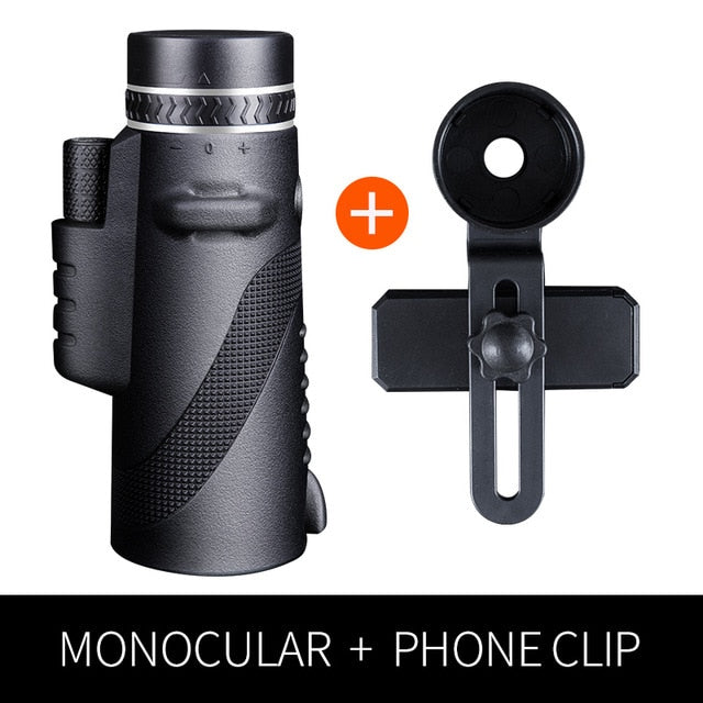 Powerful Monocular Telescope for Smartphone 40X60 Military Spyglass High Quality Large Eyepiece HD Hunting Spotting Scope Mount - Survivors City