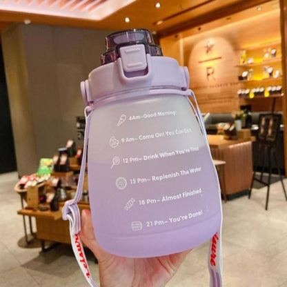 Water Bottle With Straw Strap - Survivors City